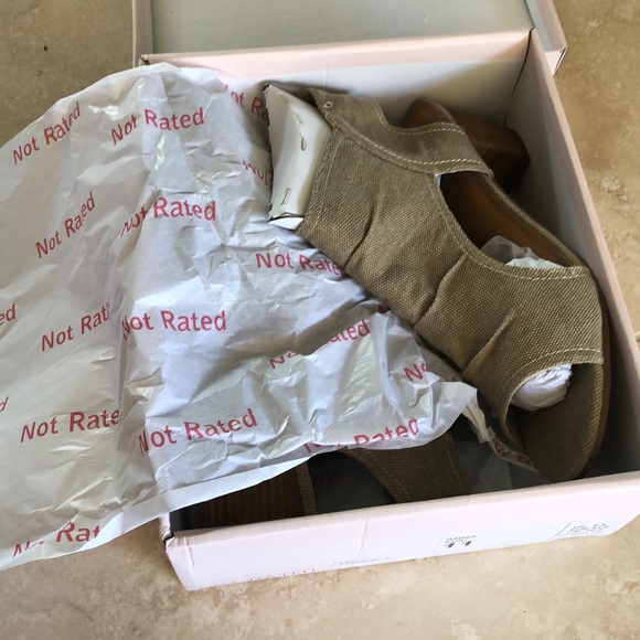 Not Rated Anna Open Toe Bootie - Sand - Picture 6 of 7